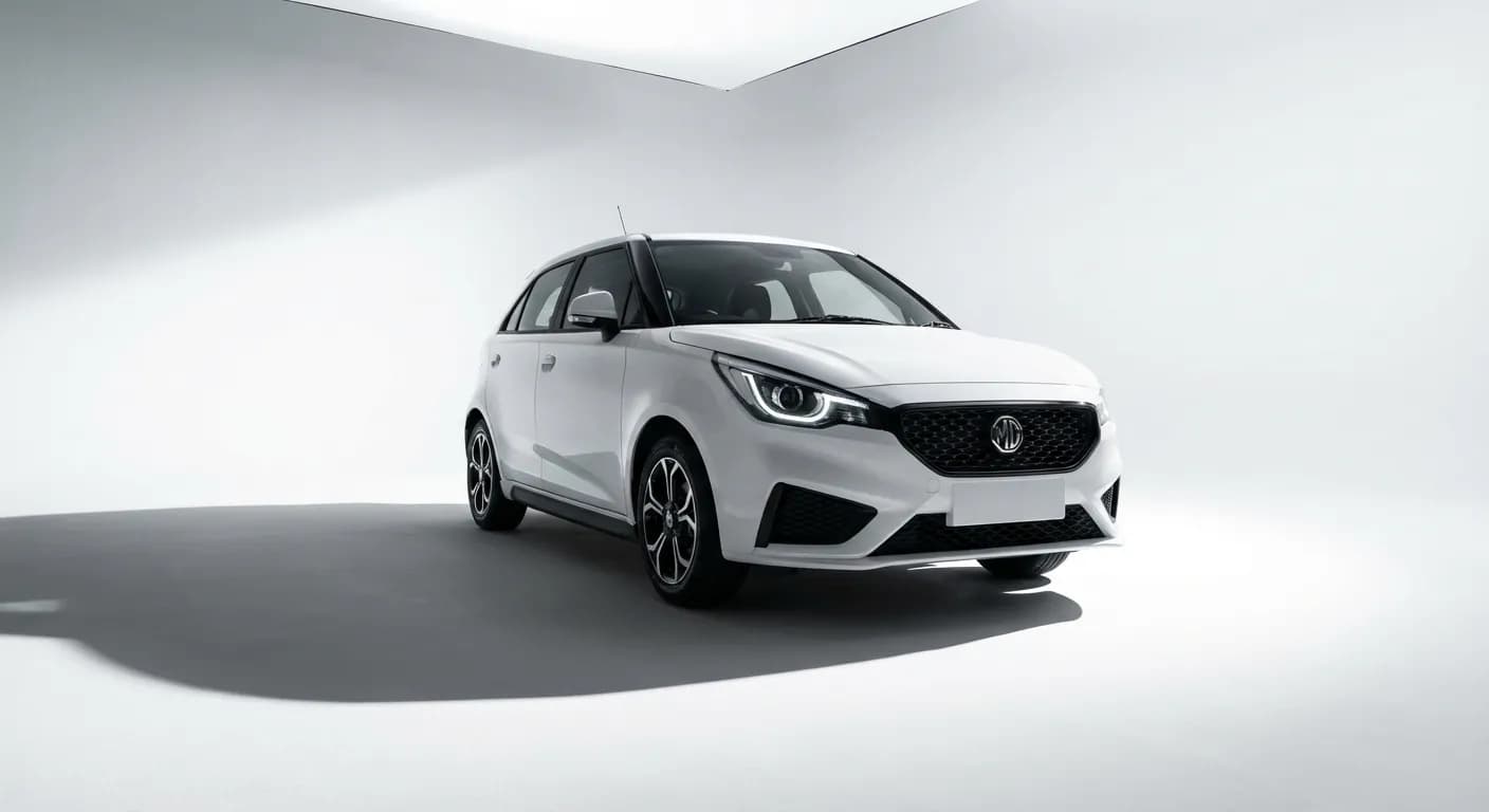 Vue frontale iconique de la MG3 Luxury en studio