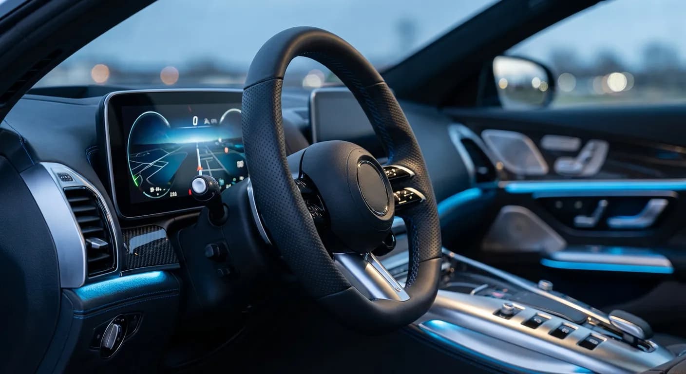 Confort numérique et finitions premium du T-Roc Détails de l'habitacle technologique et des finitions R-Line Plus.