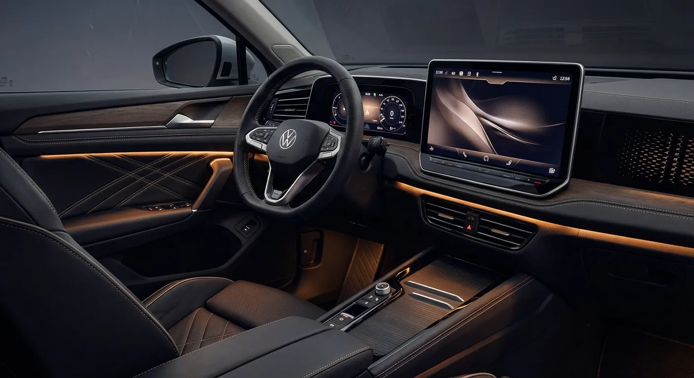 Équipements et habitacle de la Tiguan 2024 Intérieur technologique et finitions premium de la Volkswagen Tiguan 2024