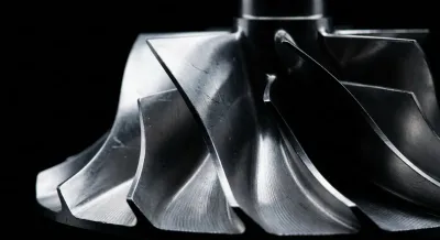 Gros plan minimaliste d'un composant de moteur haute technologie Citroën