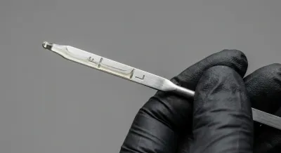 Gros plan sur la vérification du niveau d'huile moteur lors du contrôle technique