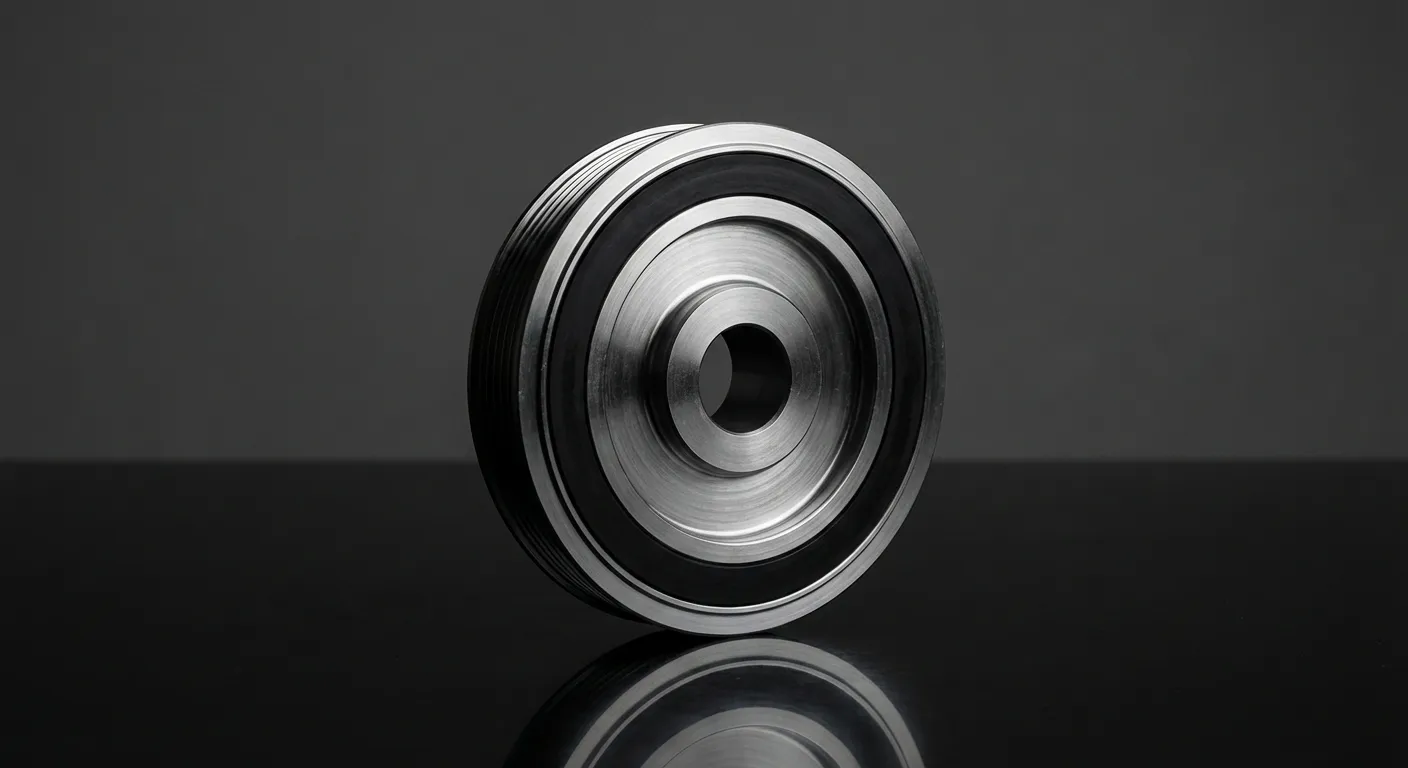 Photo de studio d'une puleggia albero motore neuve