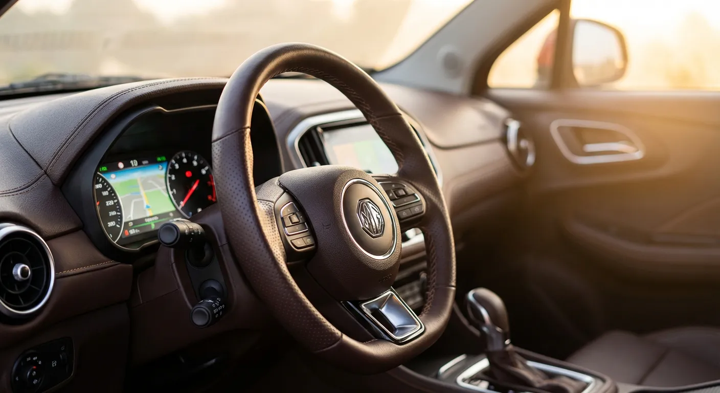 Confort et technologie intérieure de la version Luxury Habitacle et finitions haut de gamme de la MG3 Luxury